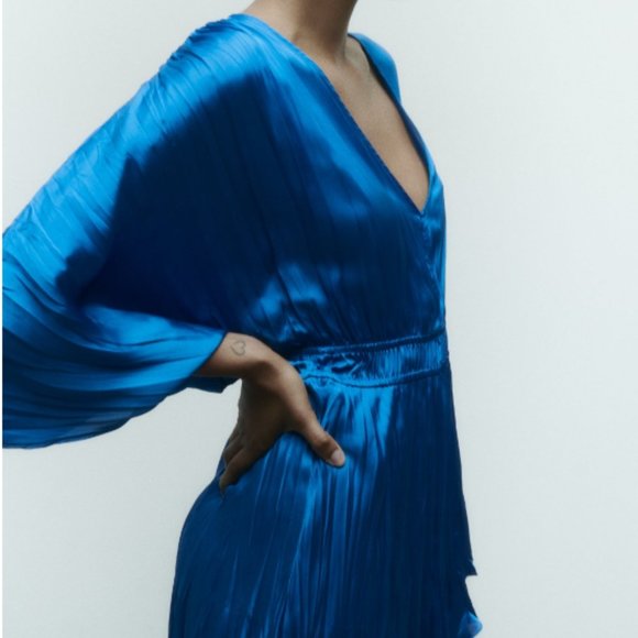 ZARA Satin Effect Short Dress(NWT) - Picture 3 of 11